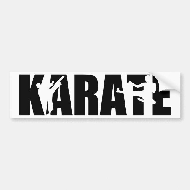 Pegatina Para Coche Karate (Frente)