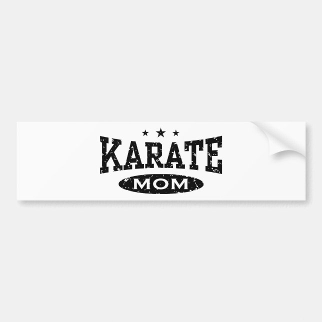 Pegatina Para Coche Karate Mom (Frente)