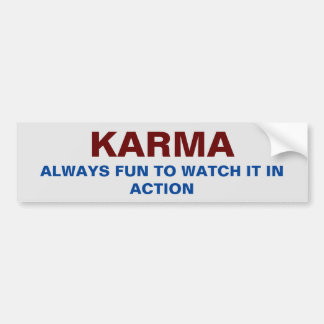 PEGATINA PARA COCHE KARMA BUMPER STICKER