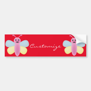 Pegatina Para Coche Kawaii Bee Thunder_Cove multicolor