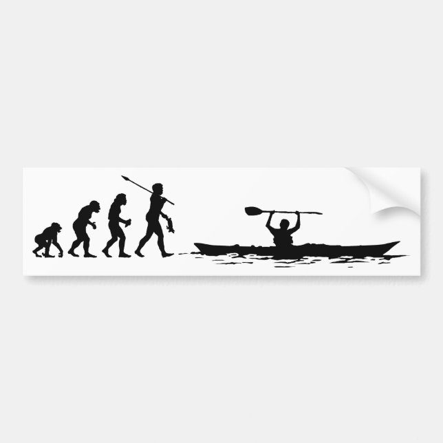 Pegatina Para Coche Kayaker (Frente)