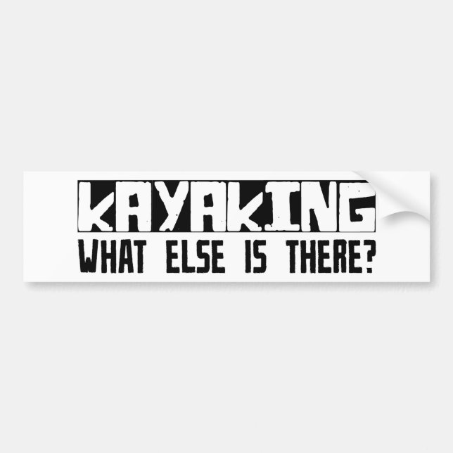 Pegatina Para Coche ¿Kayaking qué más está allí? (Frente)