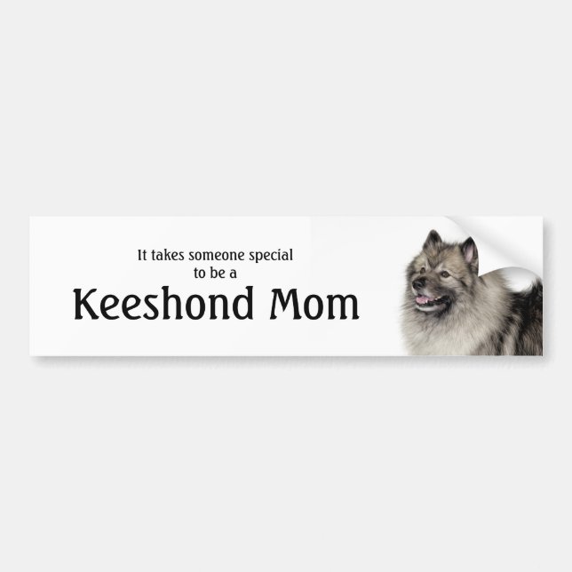 Pegatina Para Coche Keeshond Mom (Frente)