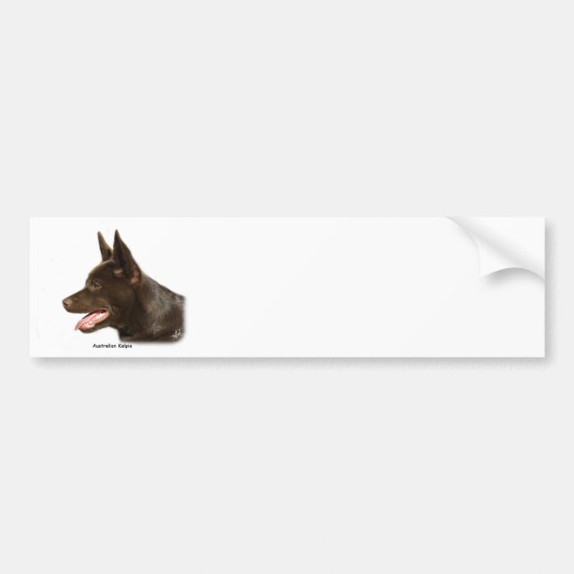 Pegatina Para Coche Kelpie australiano 9P24D-134 (Frente)
