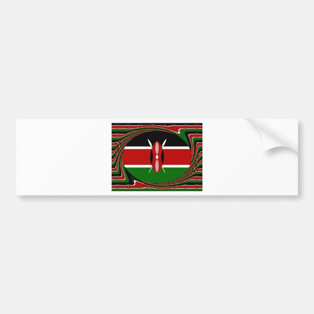 Pegatina Para Coche Kenia (Frente)