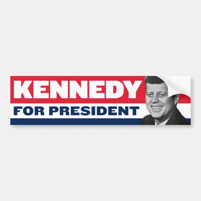 Pegatina Para Coche Kennedy Johnson 1960 Kennedy 1960 (Frente)