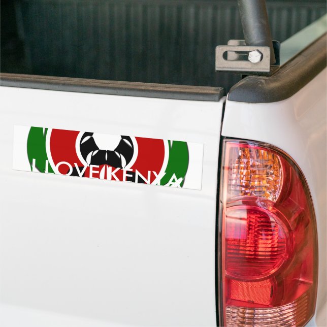 Pegatina Para Coche Kenya Bumper Sticker Template (En Camión)