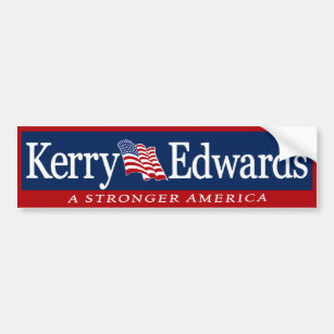 Pegatina Para Coche Kerry Edwards '04 John Kerry 2004