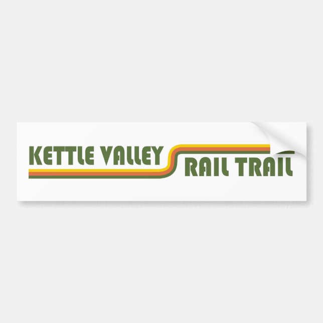 Pegatina Para Coche Kettle Valley Rail Trail British Columbia (Frente)