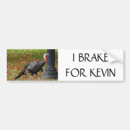 Pegatina Para Coche Kevin The Turkey - FRANCO POR KEVIN