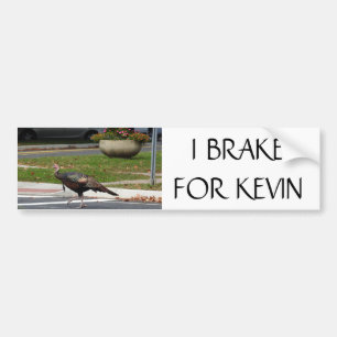 Pegatina Para Coche Kevin The Turkey - FRANCO POR KEVIN