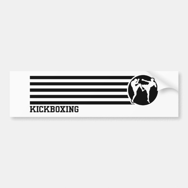 Pegatina Para Coche Kickboxing (Frente)
