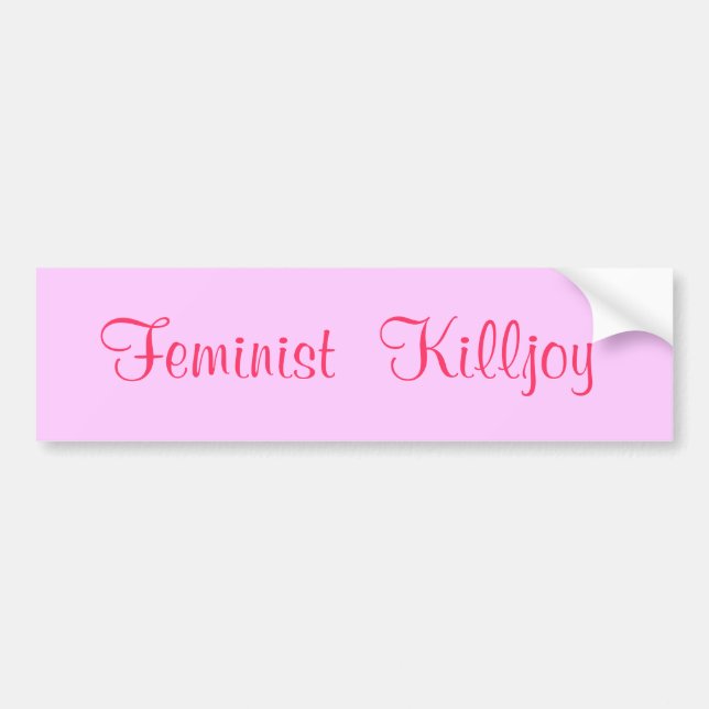 Pegatina Para Coche Killjoy feminista (Frente)