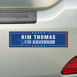 Pegatina Para Coche Kim Thomas para Gobernador de Michigan