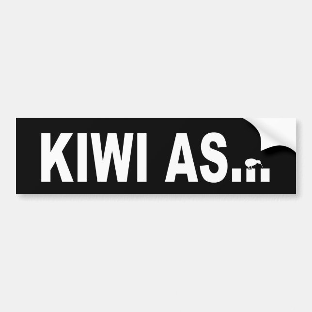 Pegatina Para Coche Kiwi en cuanto a cualquier persona de Nueva (Frente)