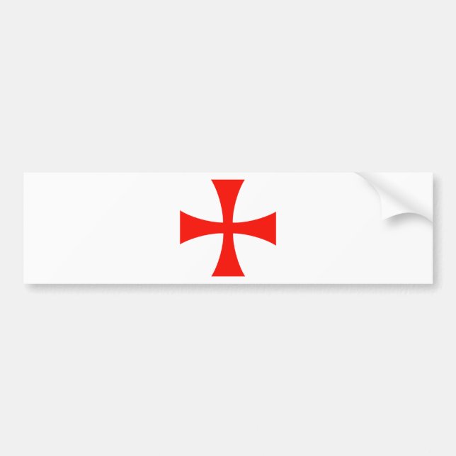 Pegatina Para Coche Knights_Templar_Cross (Frente)