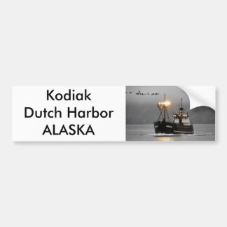 Pegatina Para Coche Kodiak, barco del cangrejo en el puerto holandés,