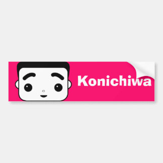 Pegatina Para Coche Konichiwa