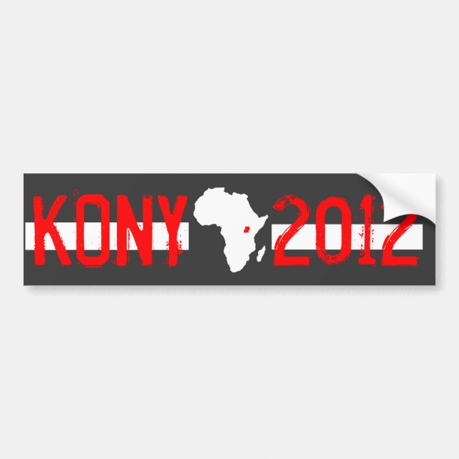 Pegatina Para Coche Kony 2012 (Frente)