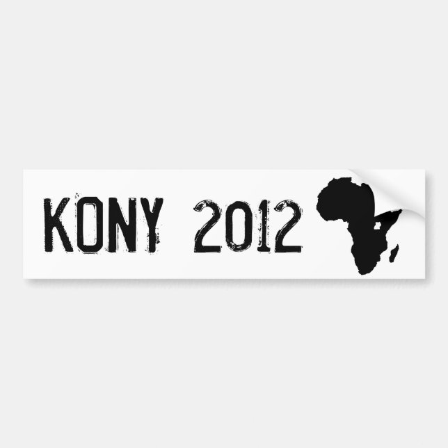 Pegatina Para Coche Kony 2012 (Frente)