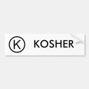 PEGATINA PARA COCHE KOSHER