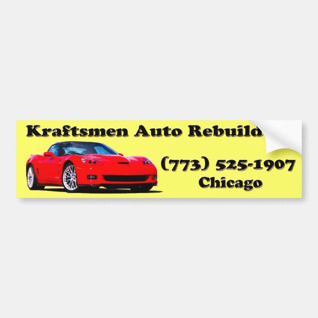Pegatina Para Coche Kraftsmen Bumper Sticker (Frente)