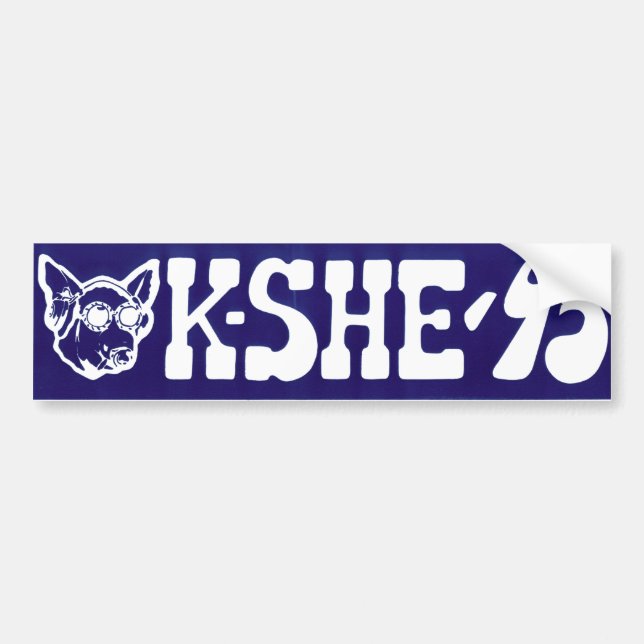 Pegatina Para Coche KSHE-95 Bumper Sticker (Frente)