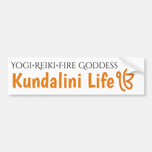 Pegatina Para Coche Kundalini Reiki Fire Goddess Bumper Sticker (Frente)
