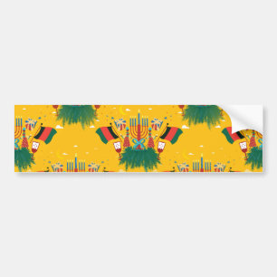 Pegatina Para Coche kwanzaa amarilla