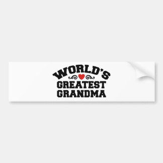 Pegatina Para Coche La abuela más grande del mundo