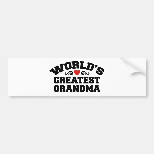 Pegatina Para Coche La abuela más grande del mundo (Frente)