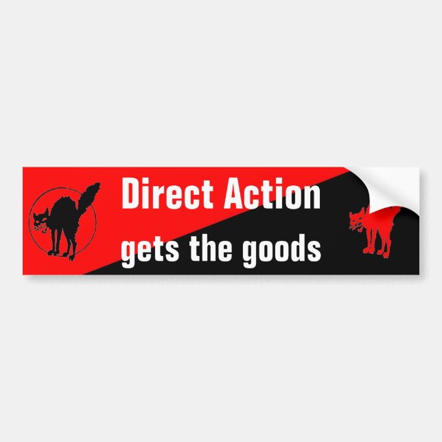 Pegatina Para Coche la acción directa consigue el bumpersticker de las (Frente)
