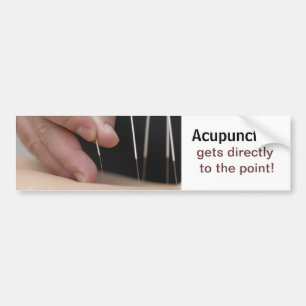 Pegatina Para Coche ¡La acupuntura consigue al punto!