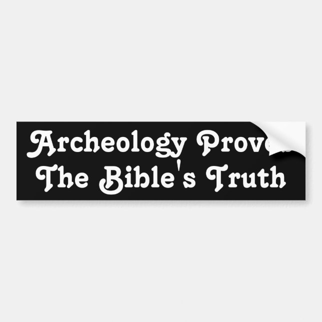 Pegatina Para Coche La arqueología prueba la biblia (Frente)