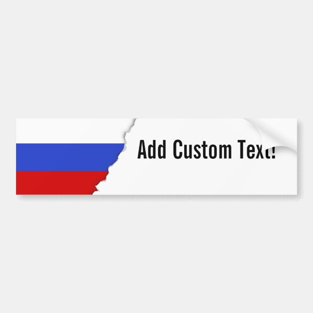 Pegatina Para Coche La bandera del ruso (Frente)