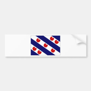 Pegatina Para Coche La bandera holandesa de Frisia