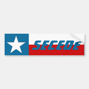 Pegatina Para Coche La bandera solitaria del estado de la estrella de