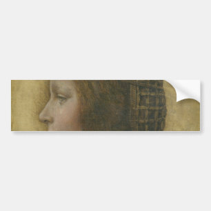 Pegatina Para Coche La bella princesa (de Leonardo da Vinci)