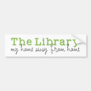 Pegatina Para Coche La biblioteca: Mi hogar de fuera