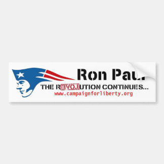 Pegatina Para Coche La campaña de Ron Paul para la revolución del