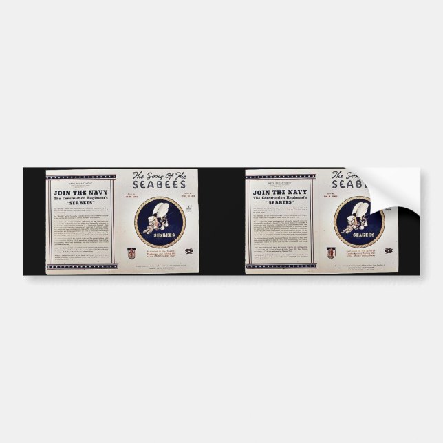 Pegatina Para Coche La canción de las ingenieros des infanteria de (Frente)