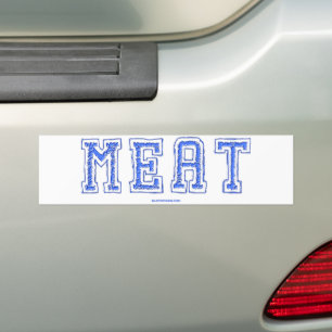 Pegatina Para Coche La carne de SlipperyJoe vibrante letras grandes ne