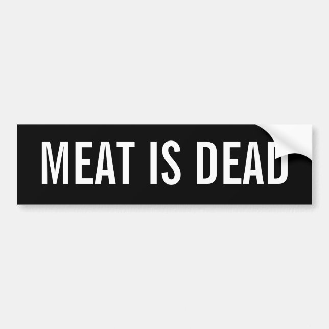 Pegatina Para Coche La carne es muerta (Frente)