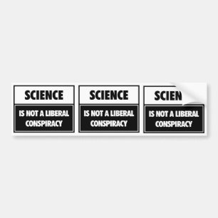 Pegatina Para Coche La ciencia no es una conspiración liberal