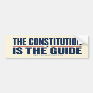 Pegatina Para Coche La Constitución Es La Guía George Washington