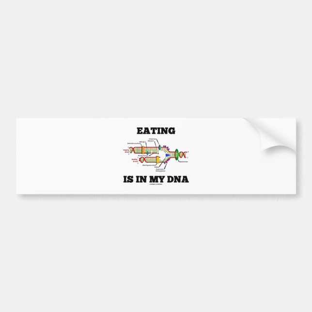 Pegatina Para Coche La consumición está en mi DNA (el humor de la (Frente)