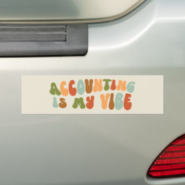 Pegatina Para Coche La contabilidad groovy de los años 70 es mi opinió