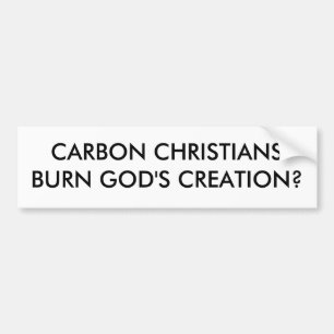 PEGATINA PARA COCHE ¿LA CREACIÓN DE DIOS DEL CARBONO CHRISTIANSBURN?