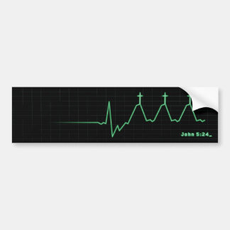 Pegatina Para Coche La cruce EKG