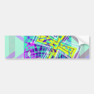 Pegatina Para Coche La cruz y los pescados